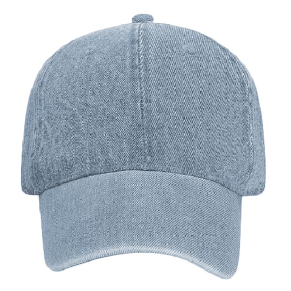 OTTO CAP Garment Washed Pigment Dyed Denim 6 Panel Low Profile Dad Hat Thumbnail