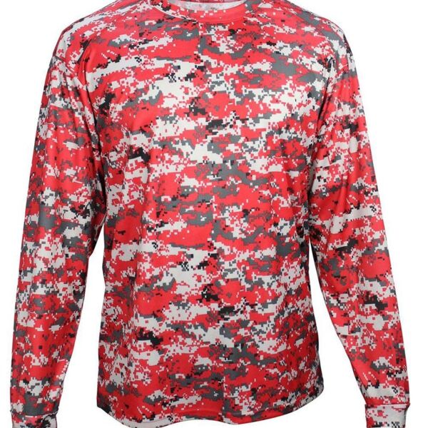 Digital Camo Youth Long Sleeve T-Shirt Thumbnail